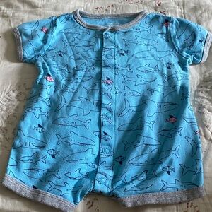 Carter's Bright Blue Baby Romper